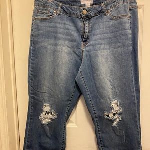 #27 Lane Bryant size 18 Distressed Jeans